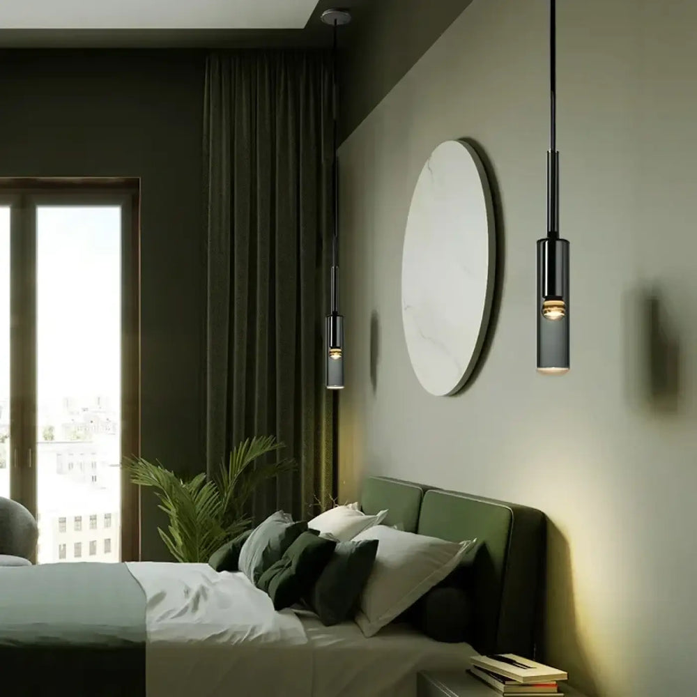 Suspension Luminaire Gris Fumé Au Design Nordique Élégant