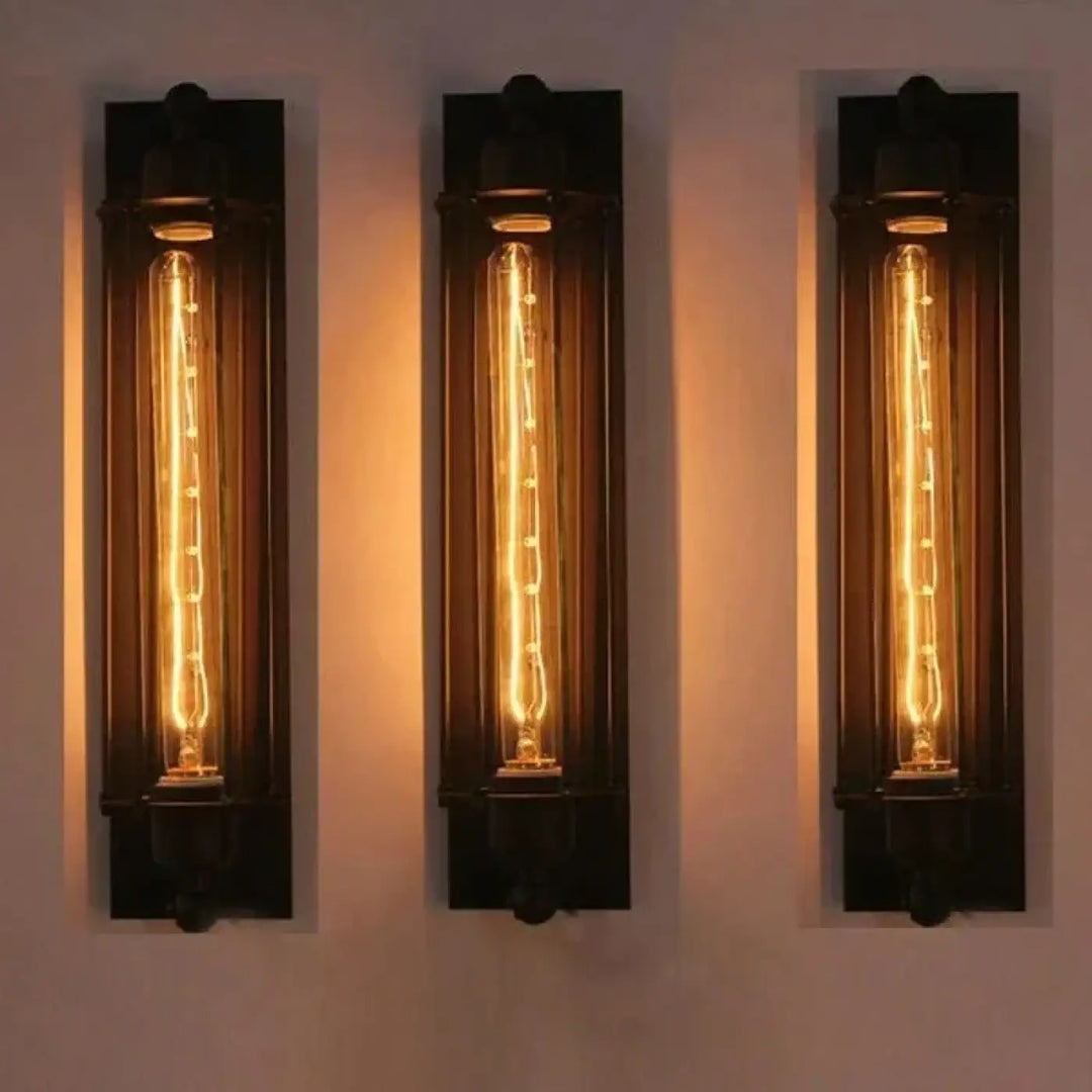 Suspension luminaire industriel noir au design vintage