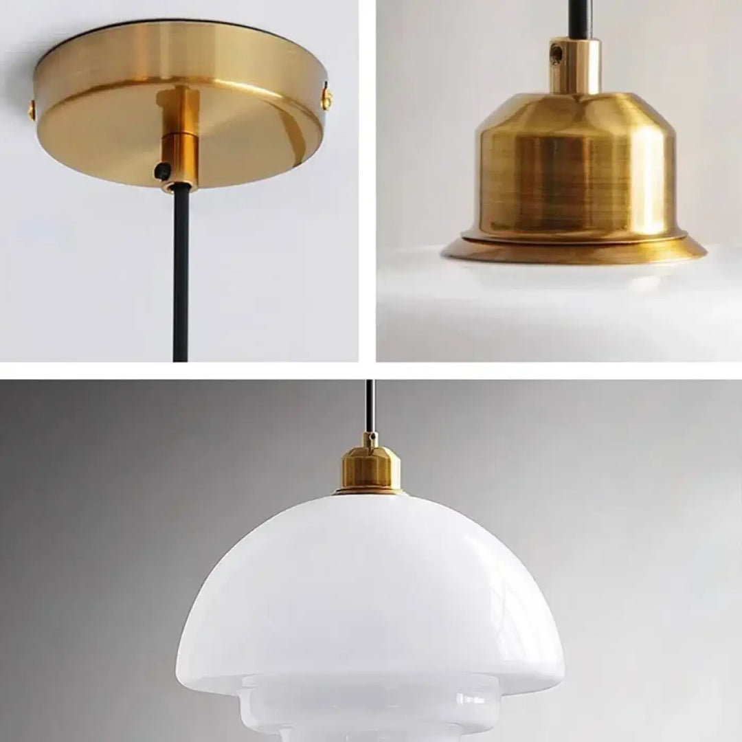 Suspension led blanc avec design élégant parfait décor chic