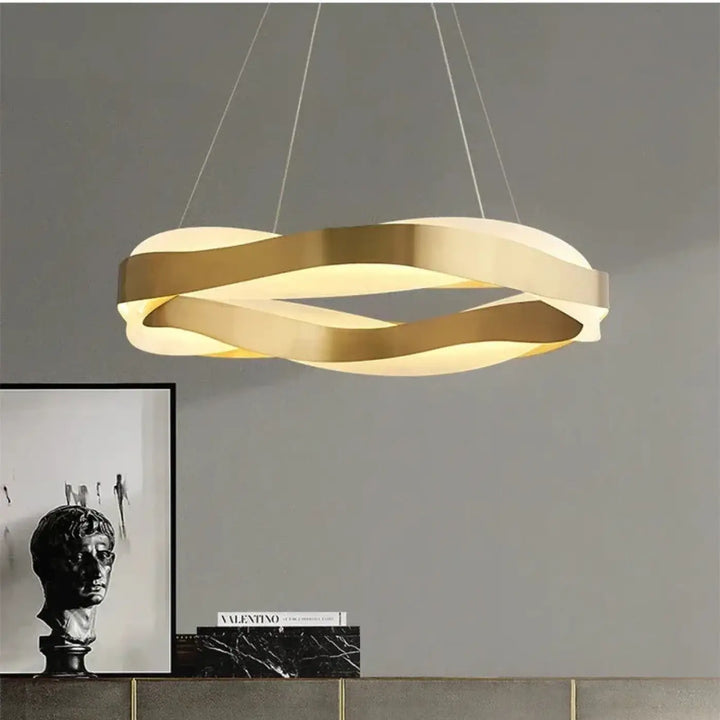 Suspension luminaire circulaire design contemporain chic