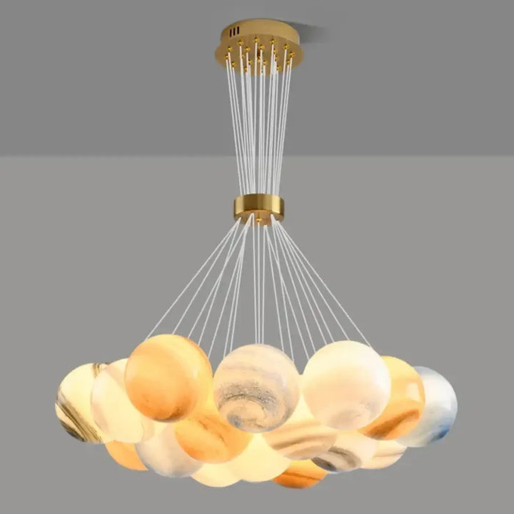 Suspension led élégant et contemporain style multicolore
