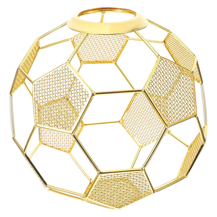 Suspension luminaire arkania en métal doré aux formes hexagonales géométriques élégantes