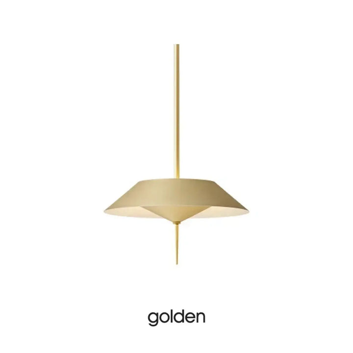 Suspension luminaire en métal doré au style moderne noir