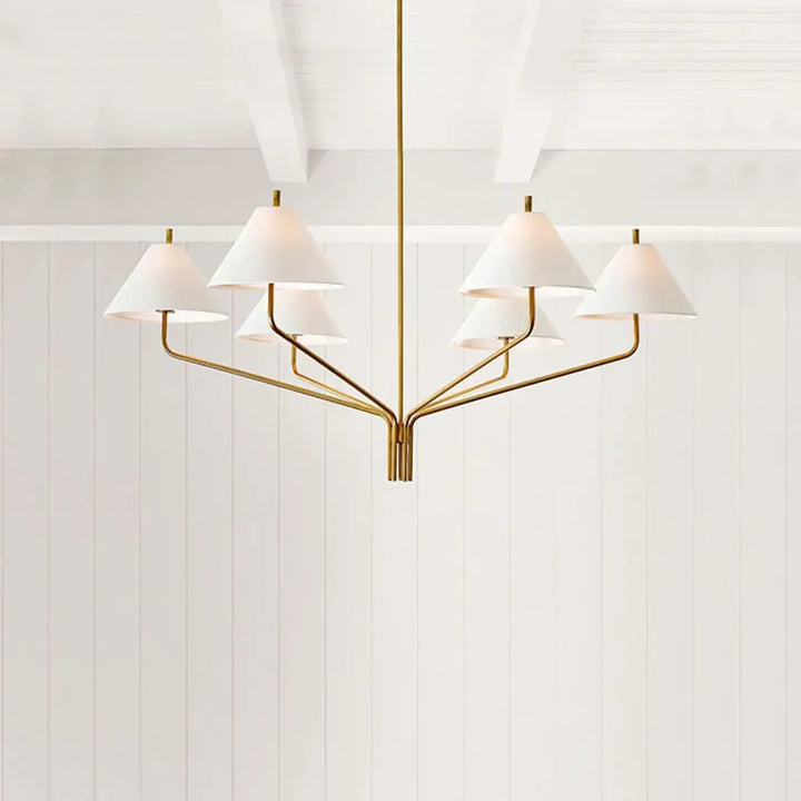 Suspension luminaire en métal style contemporain chic