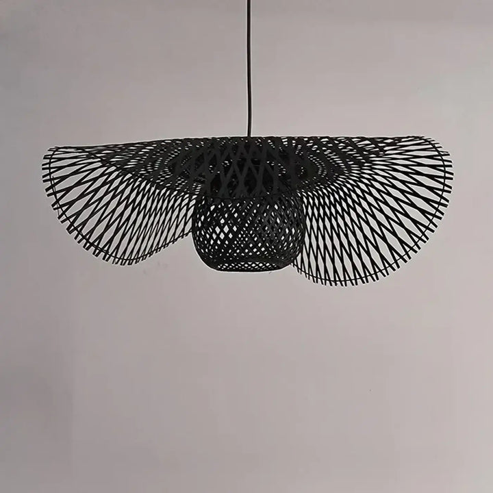 Suspension Luminaire Métal Tissé Design Contemporain pour Salon

