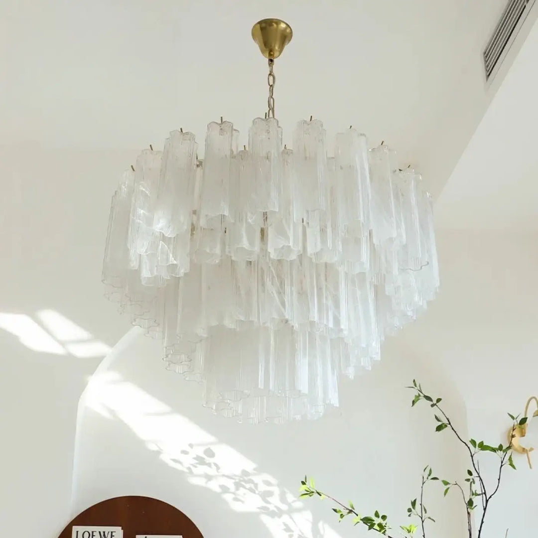 Suspension luminaire moderne avec abat-jour en verre