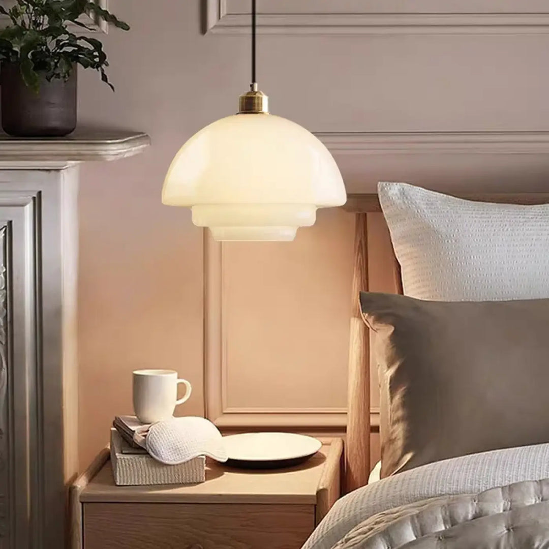 Suspension Luminaire Moderne à Cinq Niveaux avec Finition Métallique