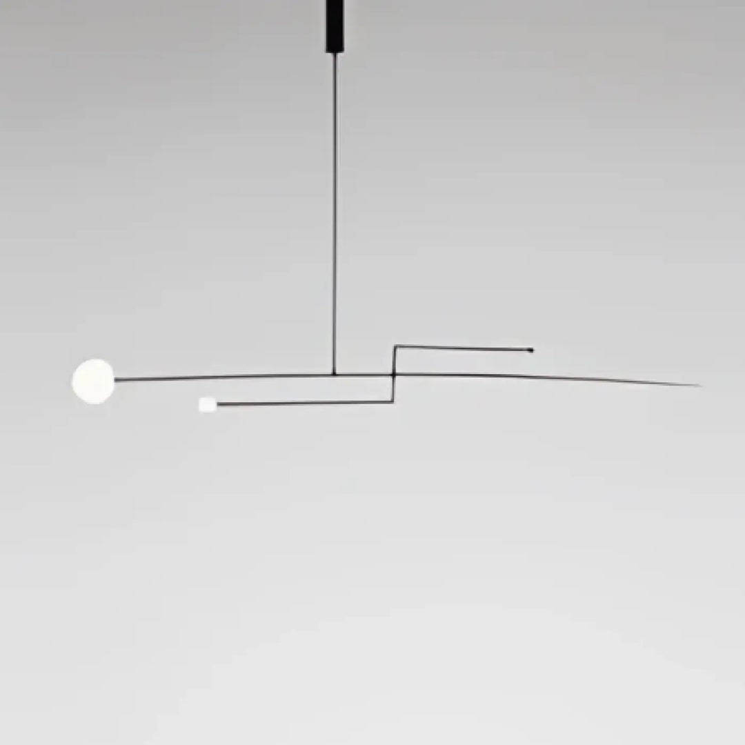 Suspension luminaire alina noir et blanc avec design géométrique moderne pour décoration intérieure luminaire moderne