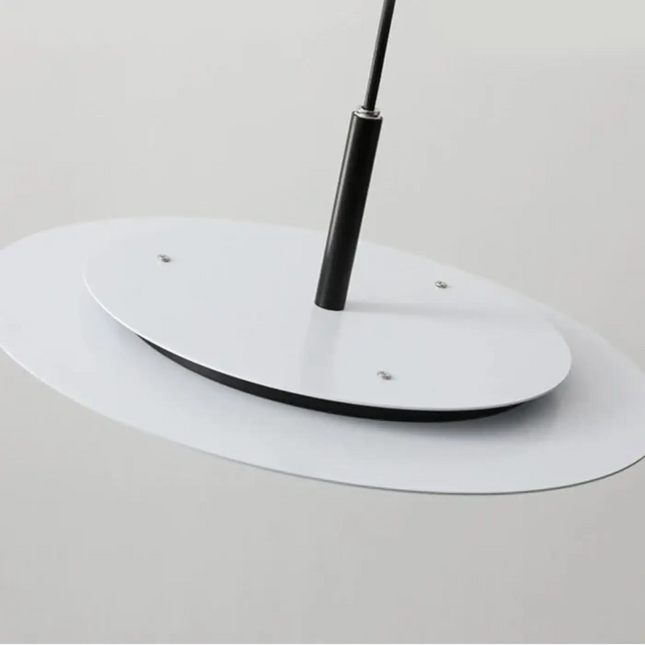Suspension luminaire moderne disque plat design minimaliste

