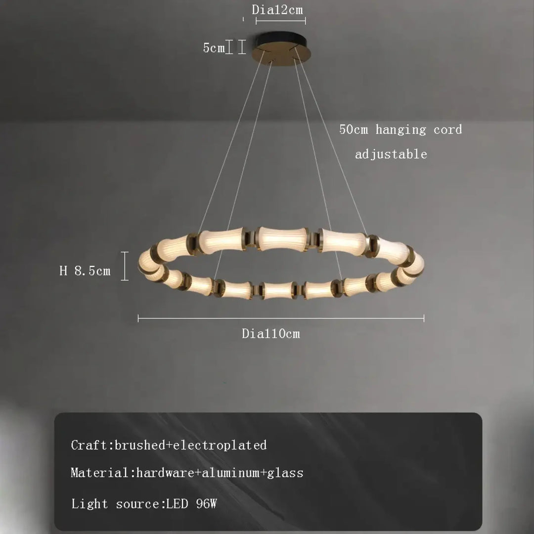 Suspension luminaire moderne led design circulaire style