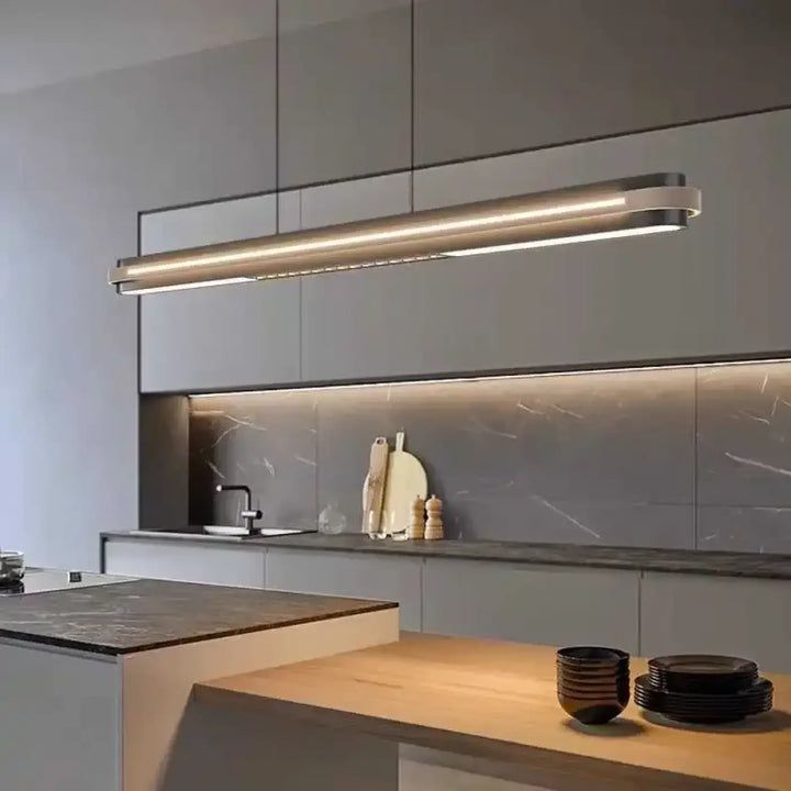 Suspension luminaire moderne led design épuré style minimaliste