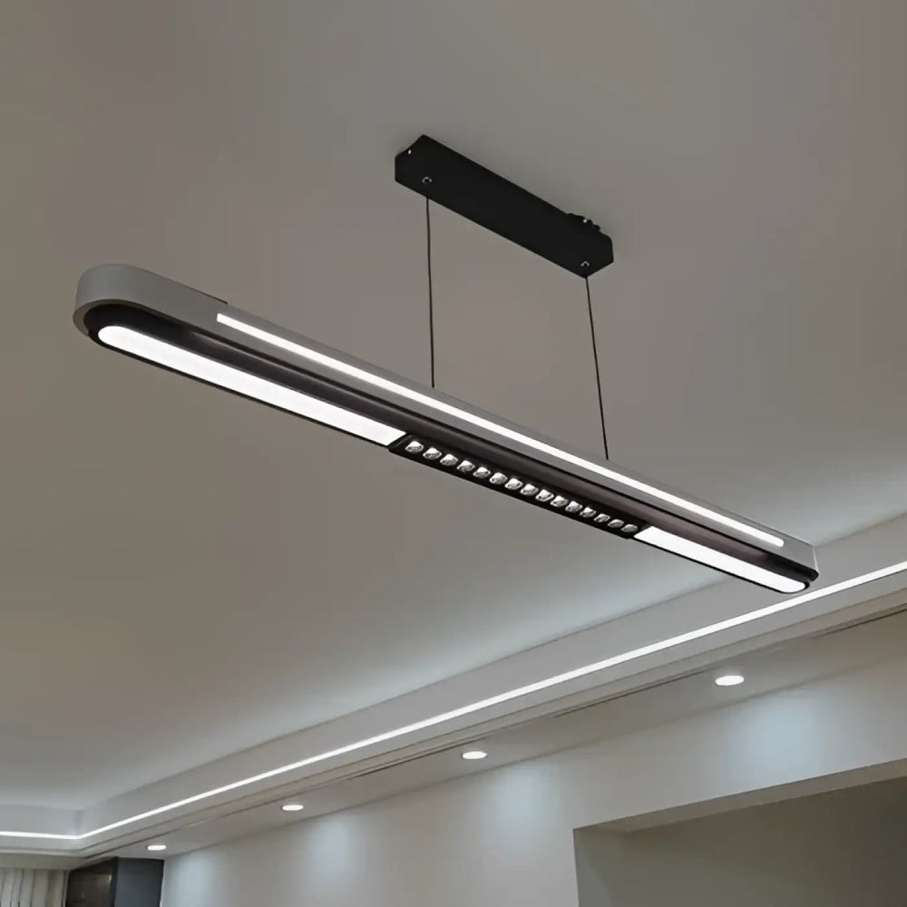 Suspension luminaire moderne led design épuré style minimaliste
