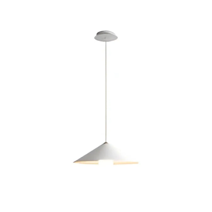 Suspension luminaire temari blanc conique avec design minimaliste et cordon fin pour luminaire moderne suspension luminaire moderne