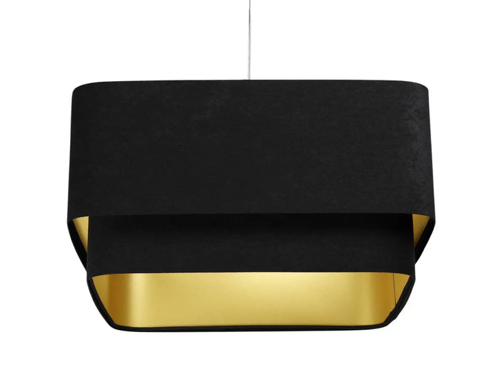 Pendant lamp Kwadro Duo Velour – Black