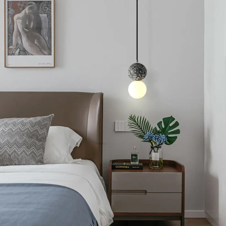 Suspension luminaire moderne à sphères décoratives

