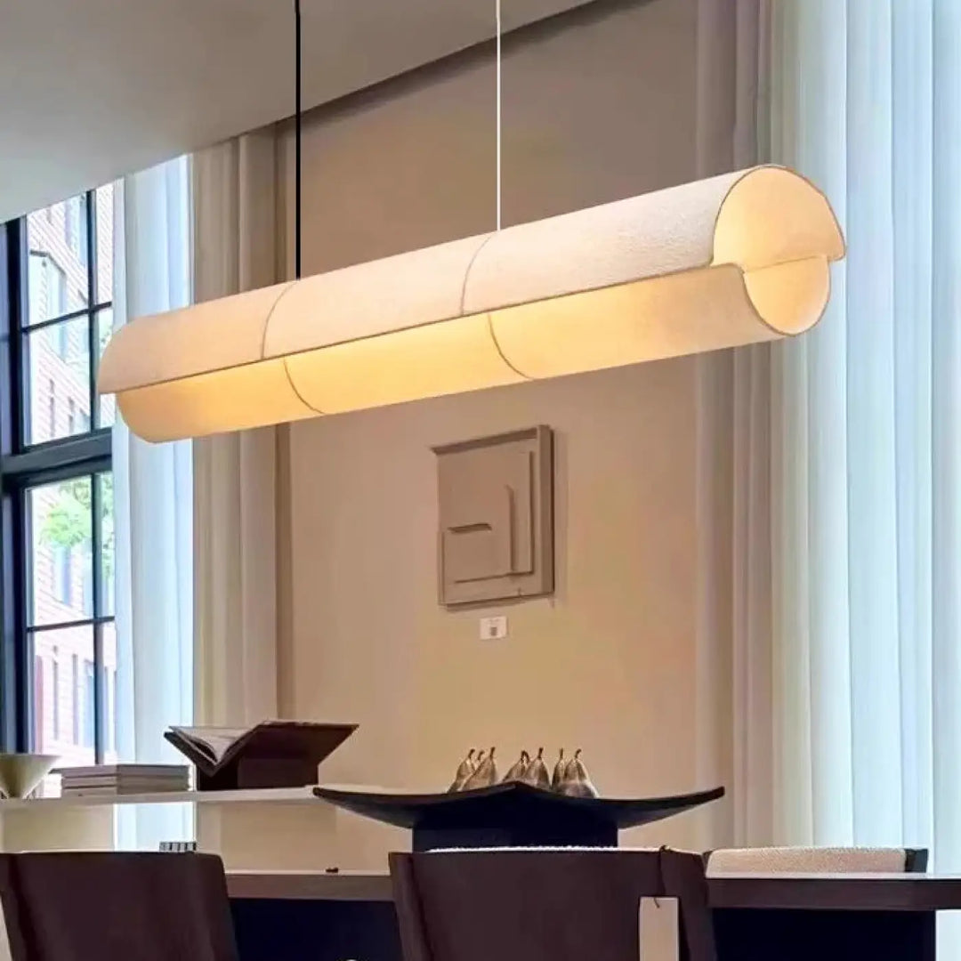 Suspension luminaire moderne en tissu style épuré design