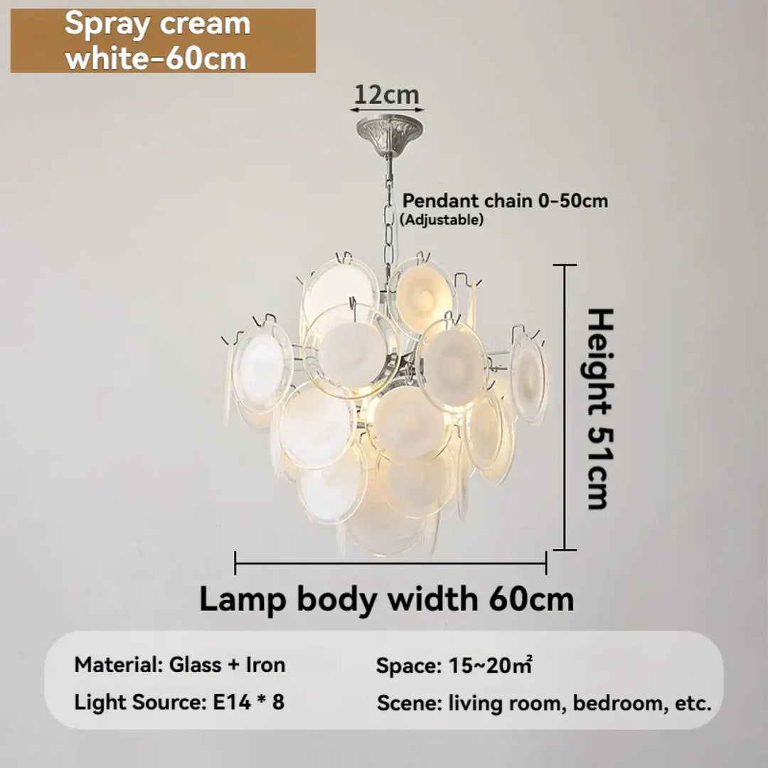 Suspension luminaire moderne en verre élégant raffiné