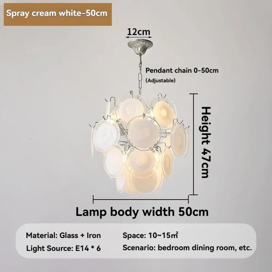 Suspension luminaire moderne en verre élégant raffiné