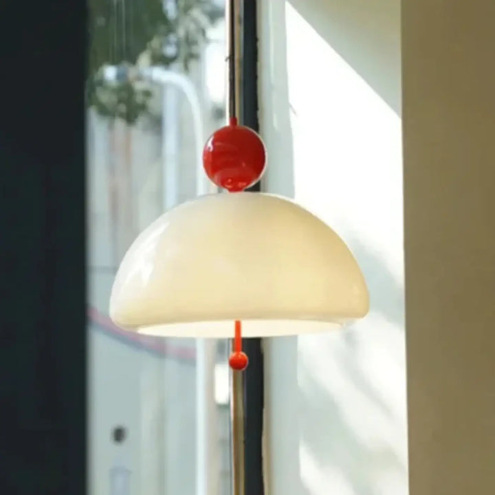 Suspension luminaire moderne en verre opalin élégant
