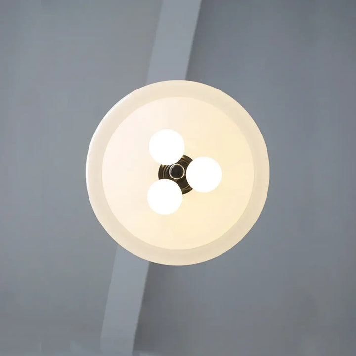 Suspension luminaire moderne en verre opalin élégant
