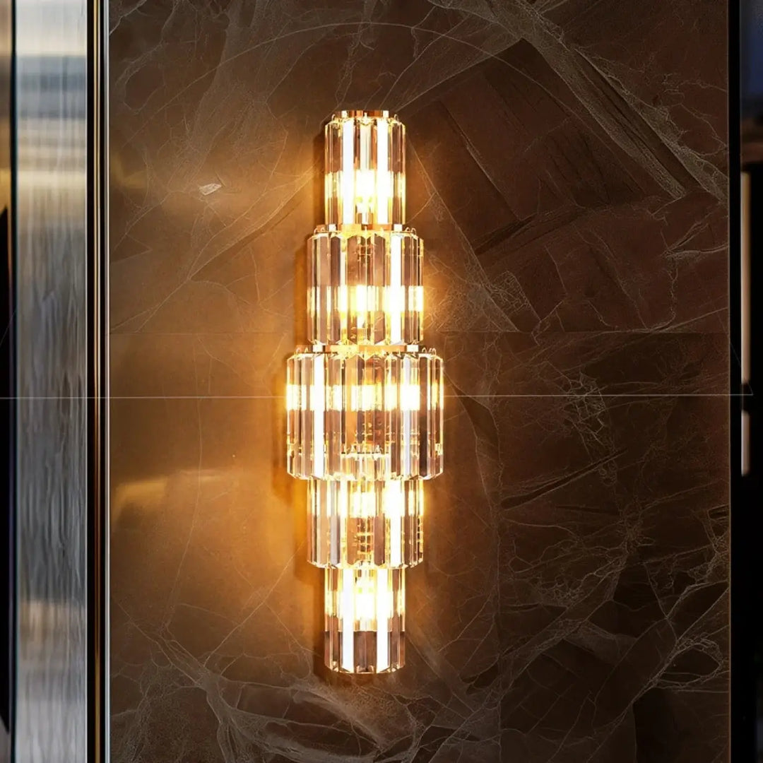 Suspension luminaire moderne en verre transparent design élégant