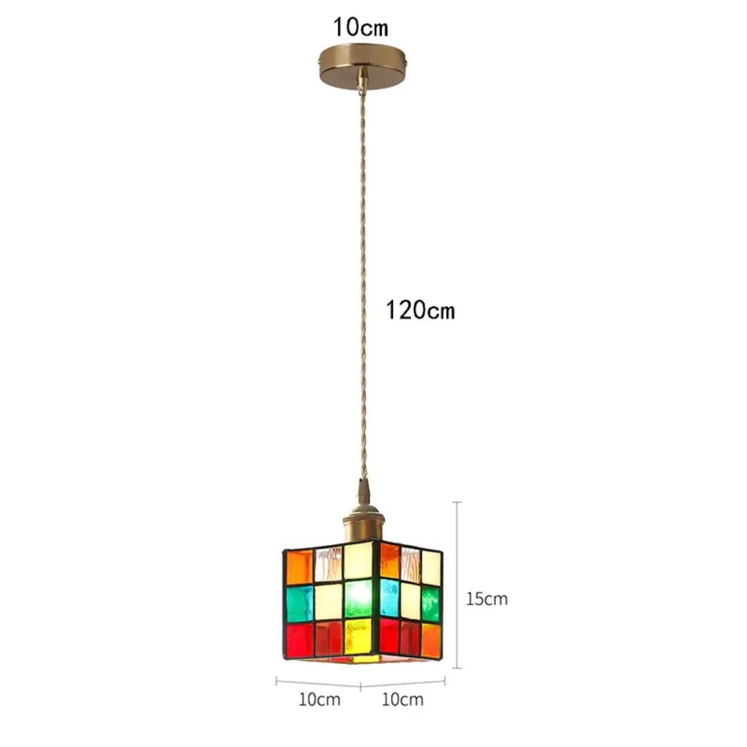 Suspension luminaire multicolore style contemporaine et moderne