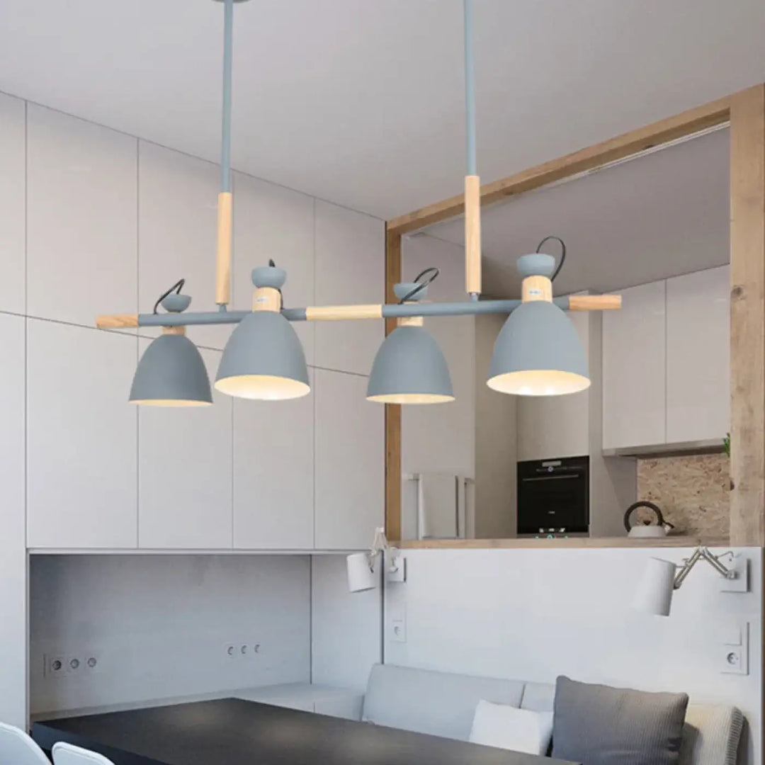 Suspension luminaire nordique avec abat-jours orientables