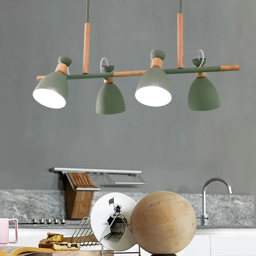 Suspension luminaire nordique avec abat-jours orientables