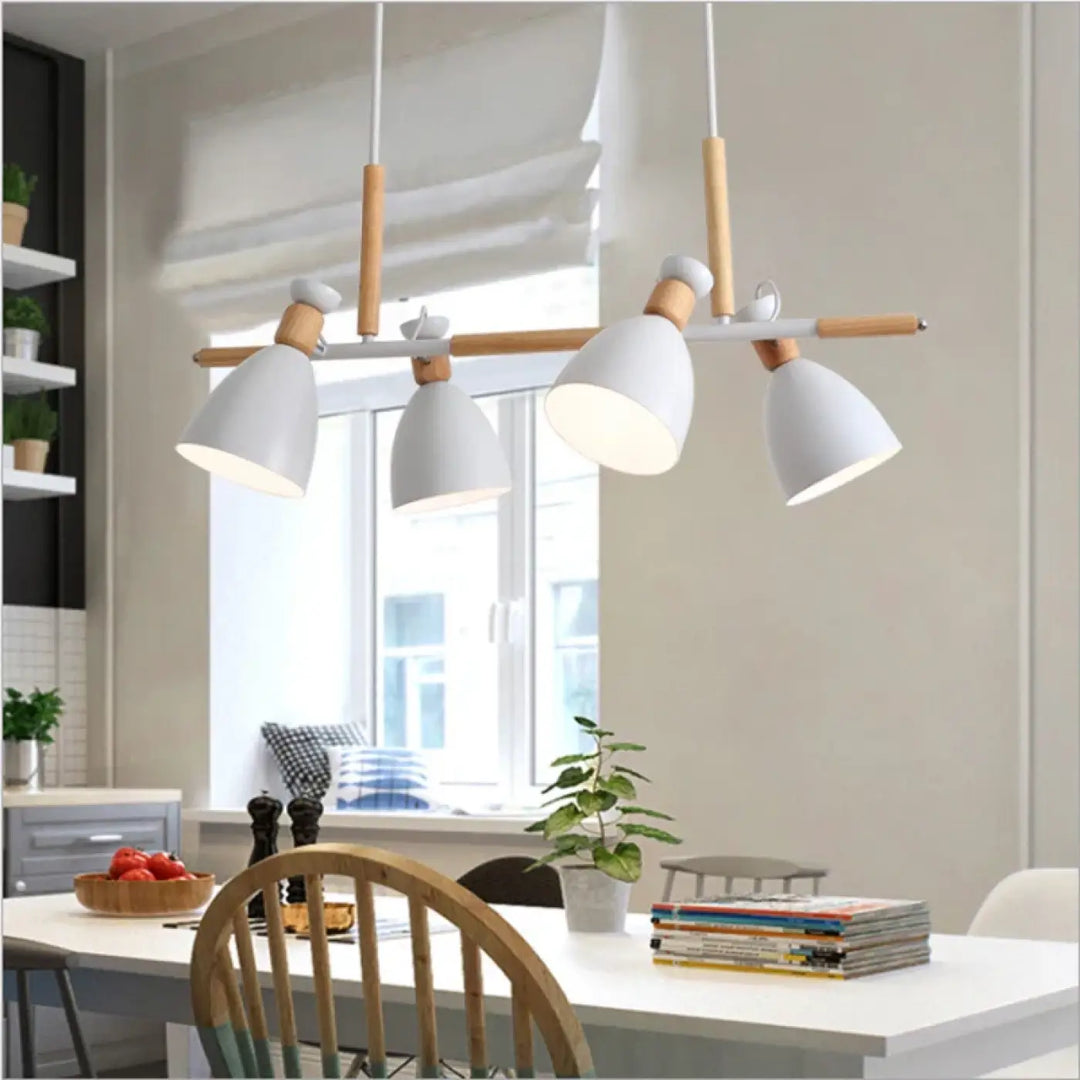 Suspension luminaire nordique avec abat-jours orientables