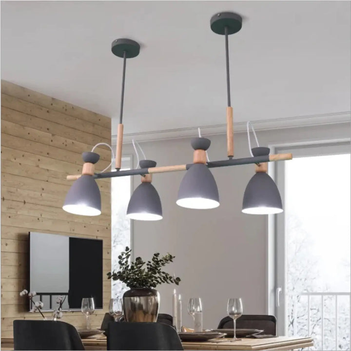 Suspension luminaire nordique avec abat-jours orientables