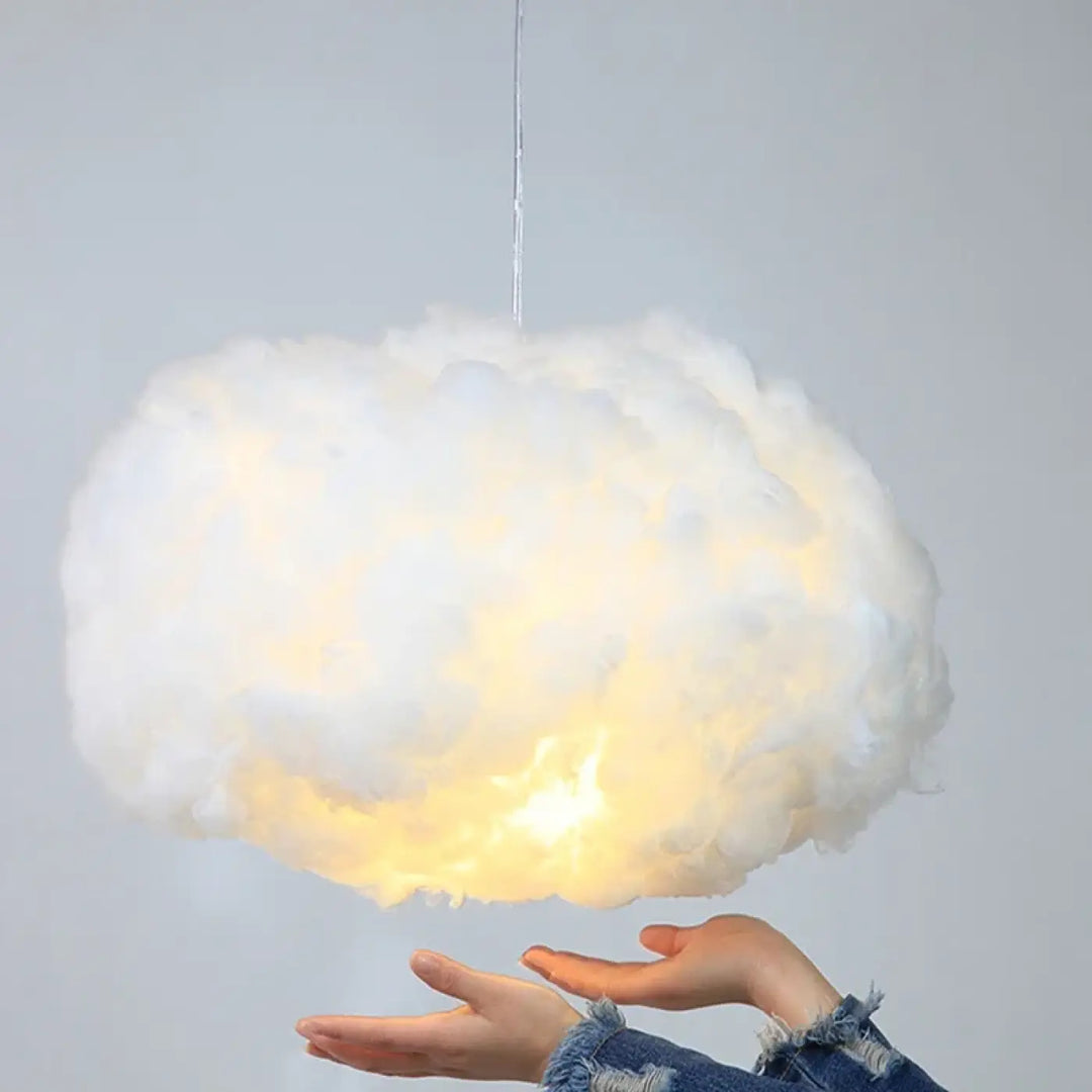 Suspension luminaire nuage en cotton pour intérieur moderne

