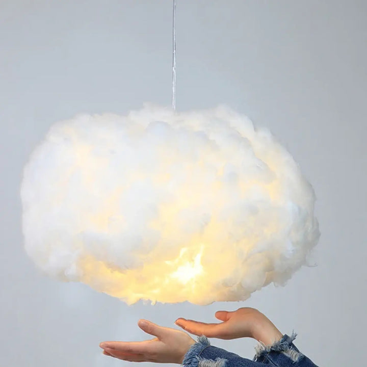 Suspension luminaire nuage en cotton pour intérieur moderne

