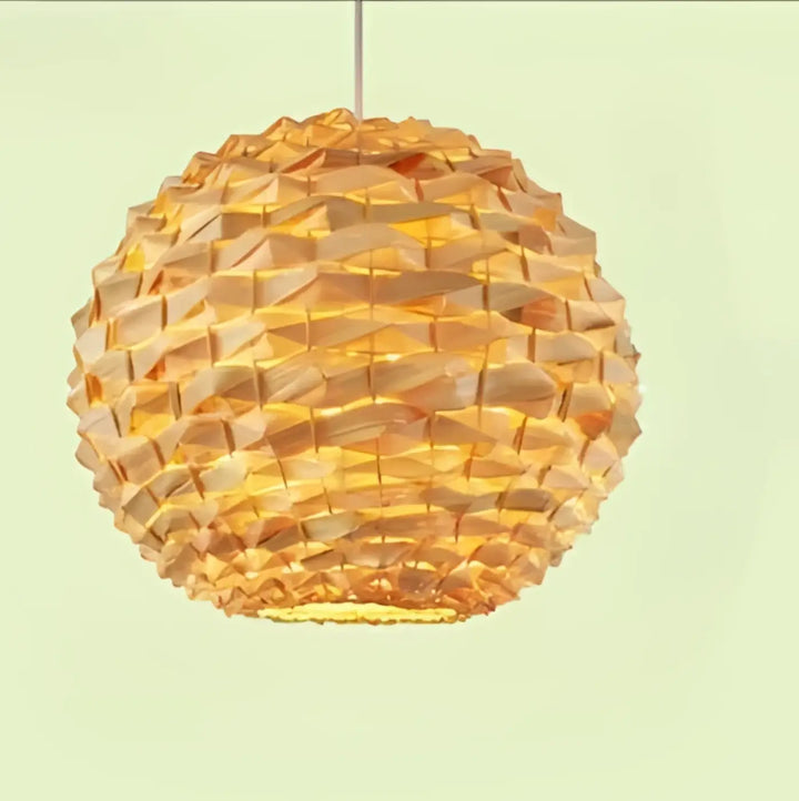 Suspension luminaire satori lampe suspendue en papier tressé de couleur chaude de forme sphérique
