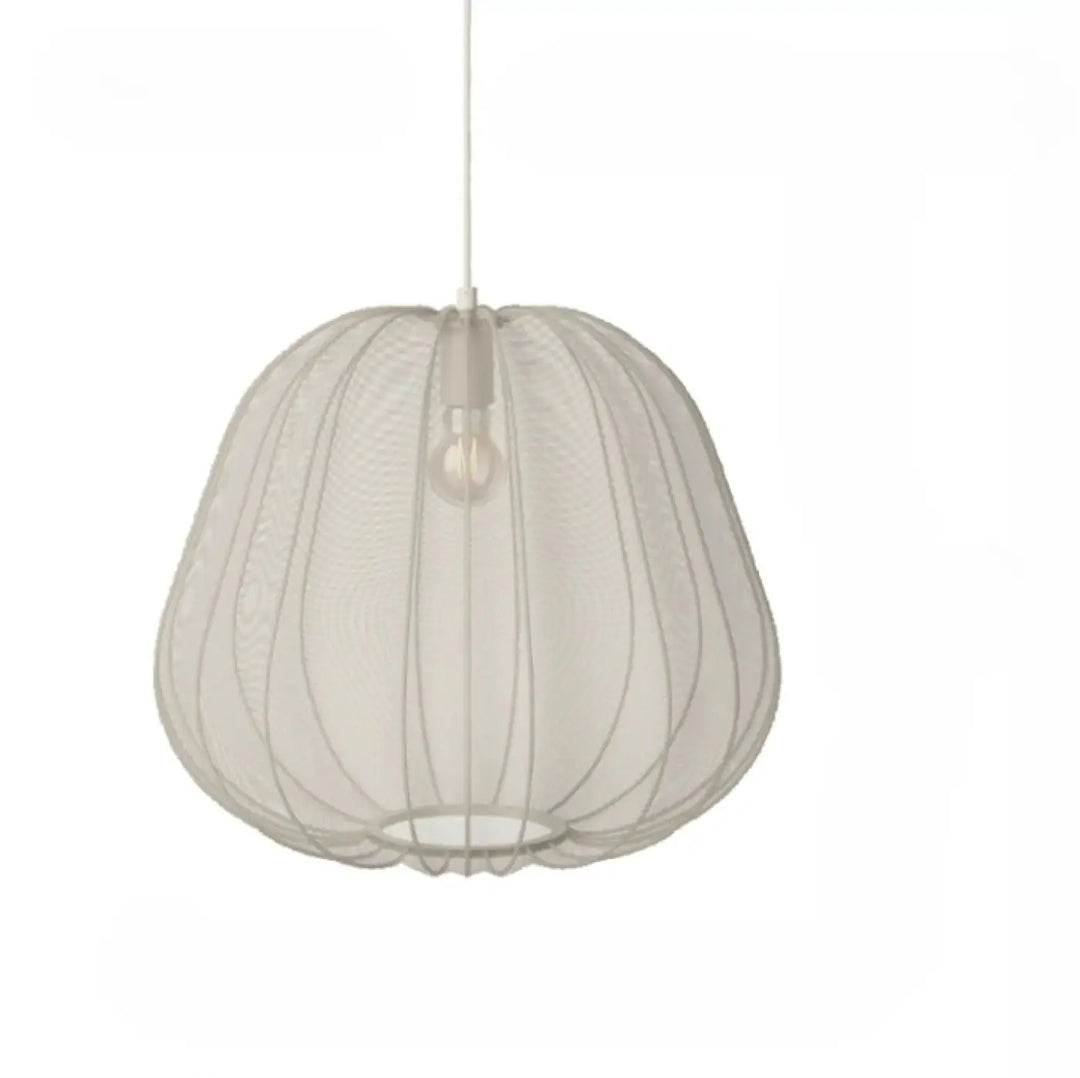 Suspension luminaire orbys moderne verre soufflé off-white avec design filaire délicat et éclairage diffus doux suspension luminaire raffinée