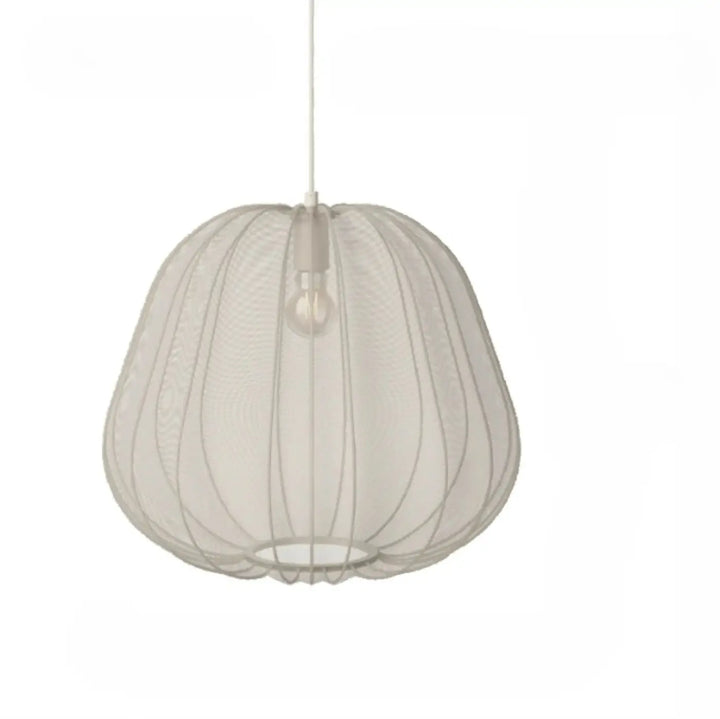 Suspension luminaire orbys moderne verre soufflé off-white avec design filaire délicat et éclairage diffus doux suspension luminaire raffinée