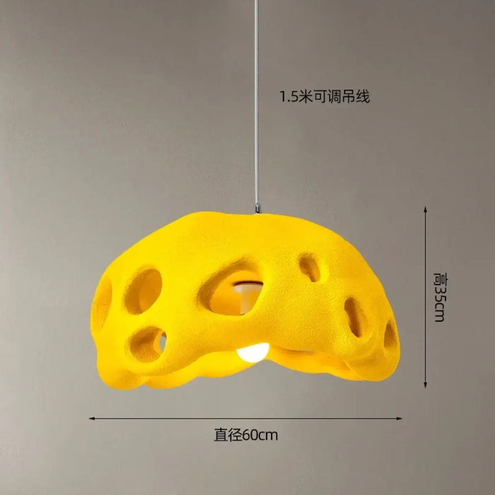 Suspension luminaire en résine design moderne