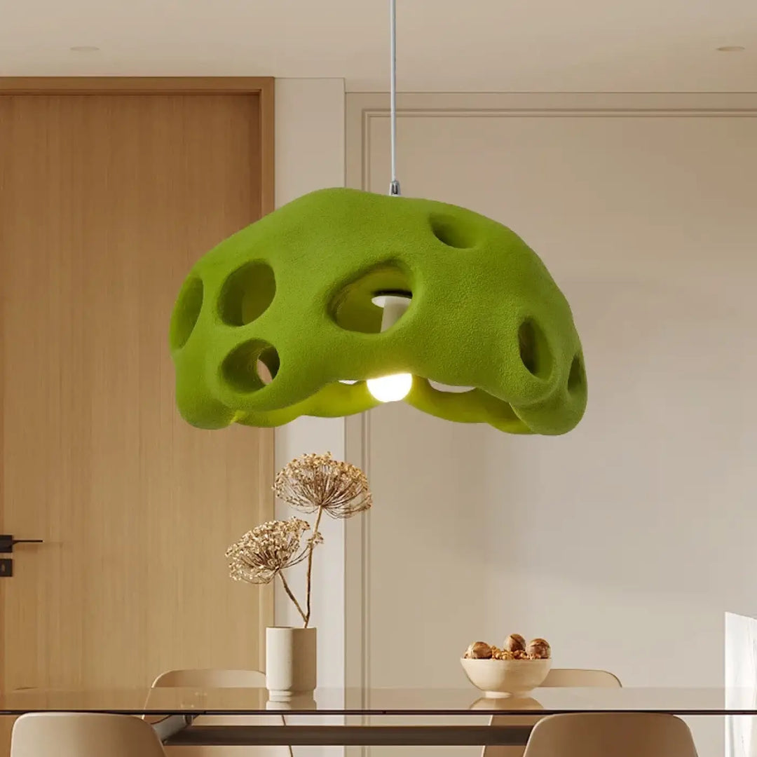 Suspension luminaire en résine design moderne