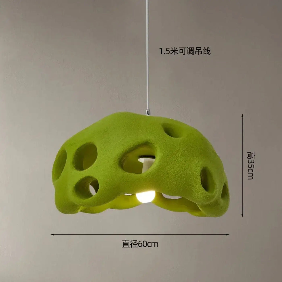 Suspension luminaire en résine design moderne