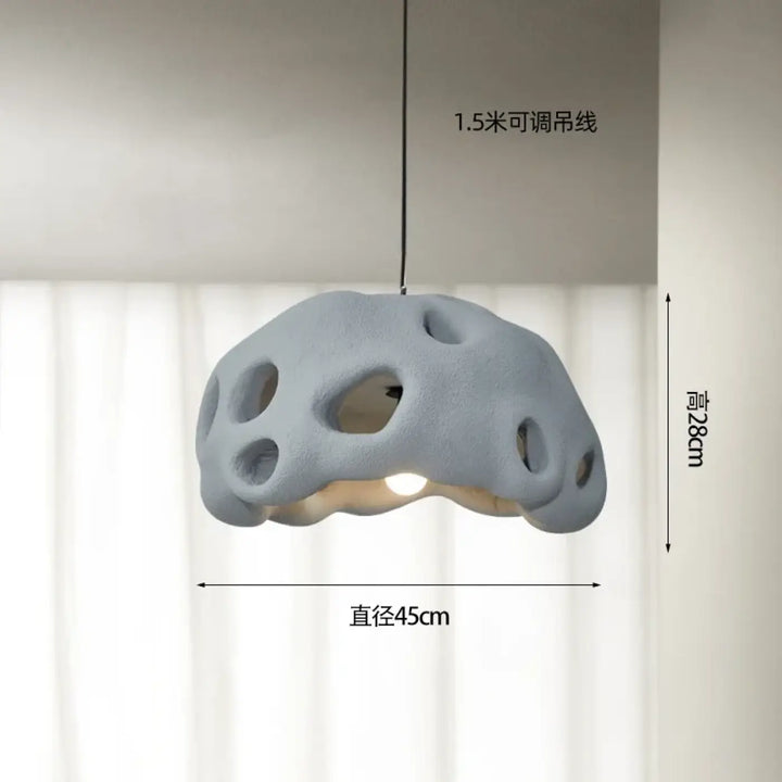 Suspension luminaire en résine design moderne