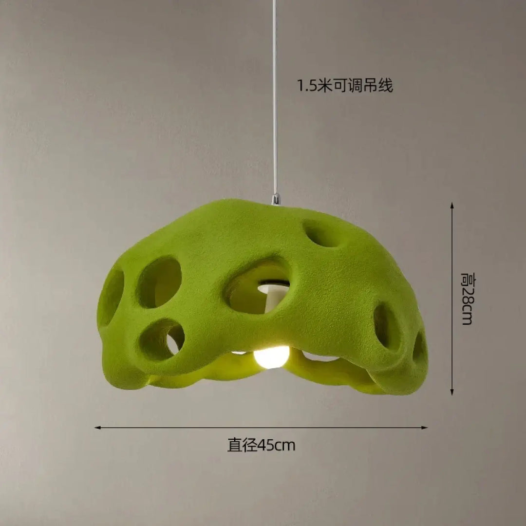 Suspension luminaire en résine design moderne