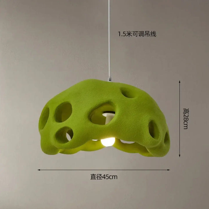 Suspension luminaire en résine design moderne