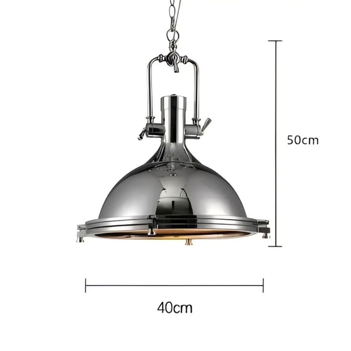 Suspension luminaire rétro style industriel en métal