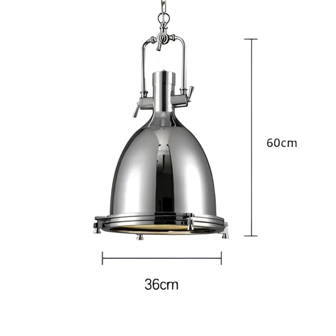 Suspension luminaire rétro style industriel en métal