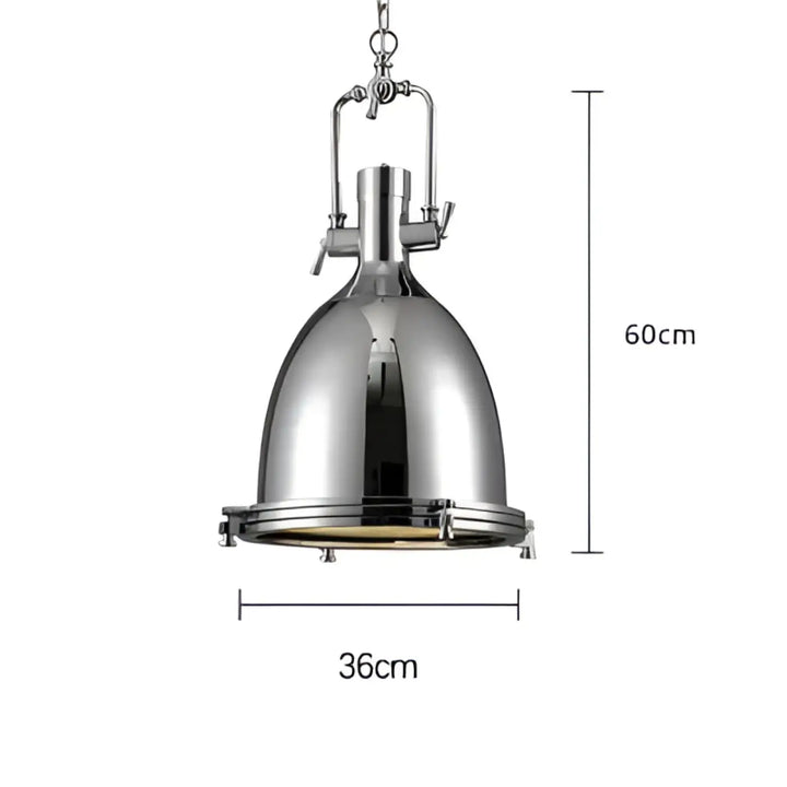 Suspension luminaire rétro style industriel en métal