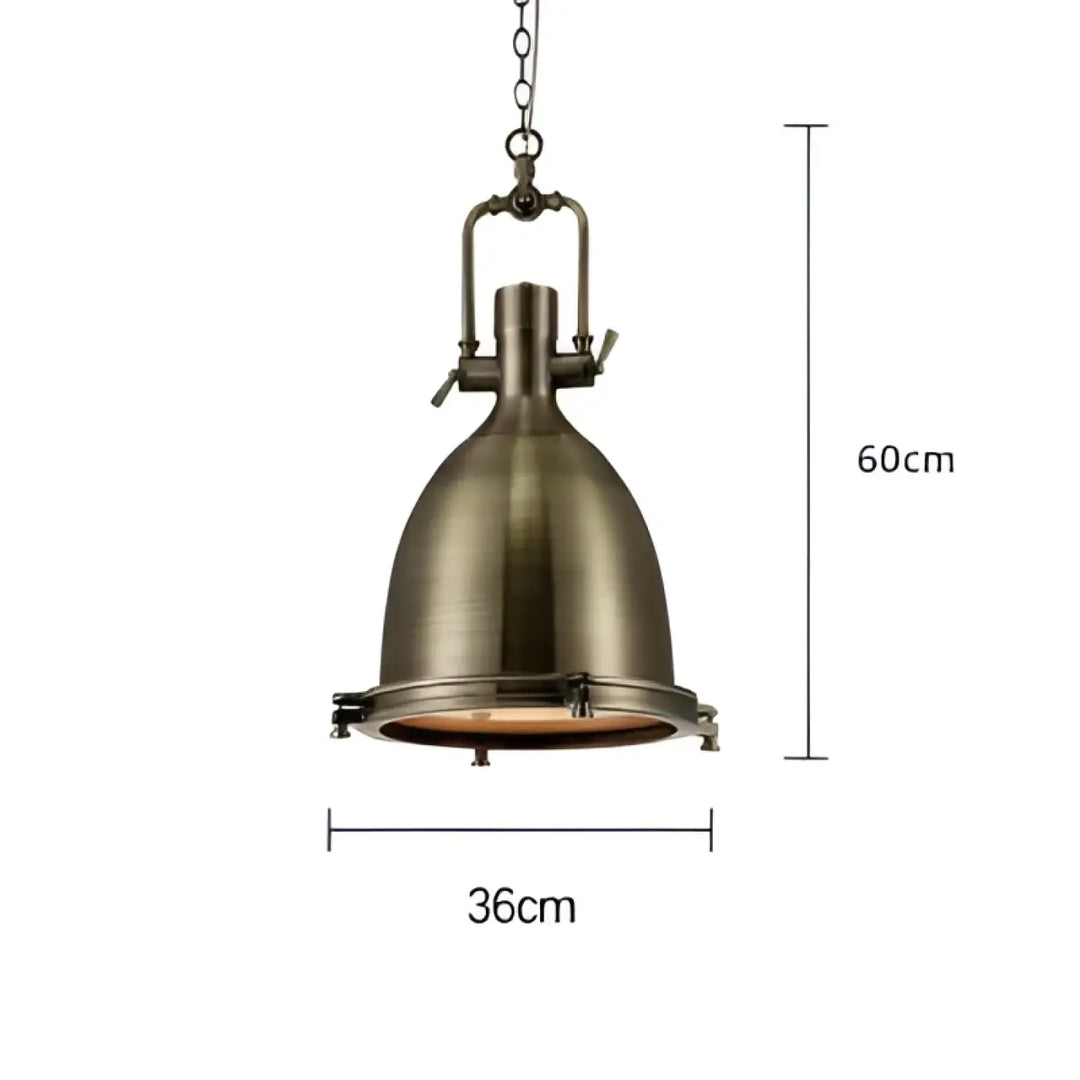 Suspension luminaire rétro style industriel en métal