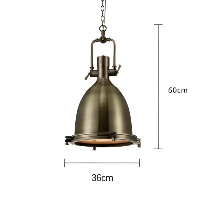 Suspension luminaire rétro style industriel en métal