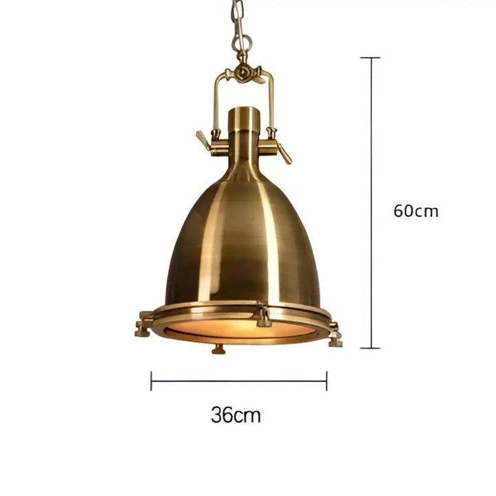Suspension luminaire rétro style industriel en métal