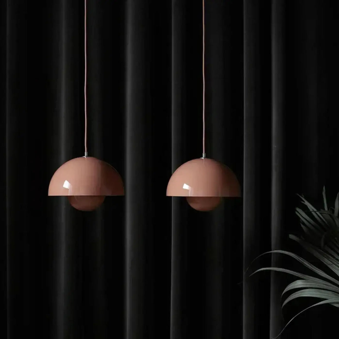 Suspension luminaire au style danois coloré pour cuisine moderne

