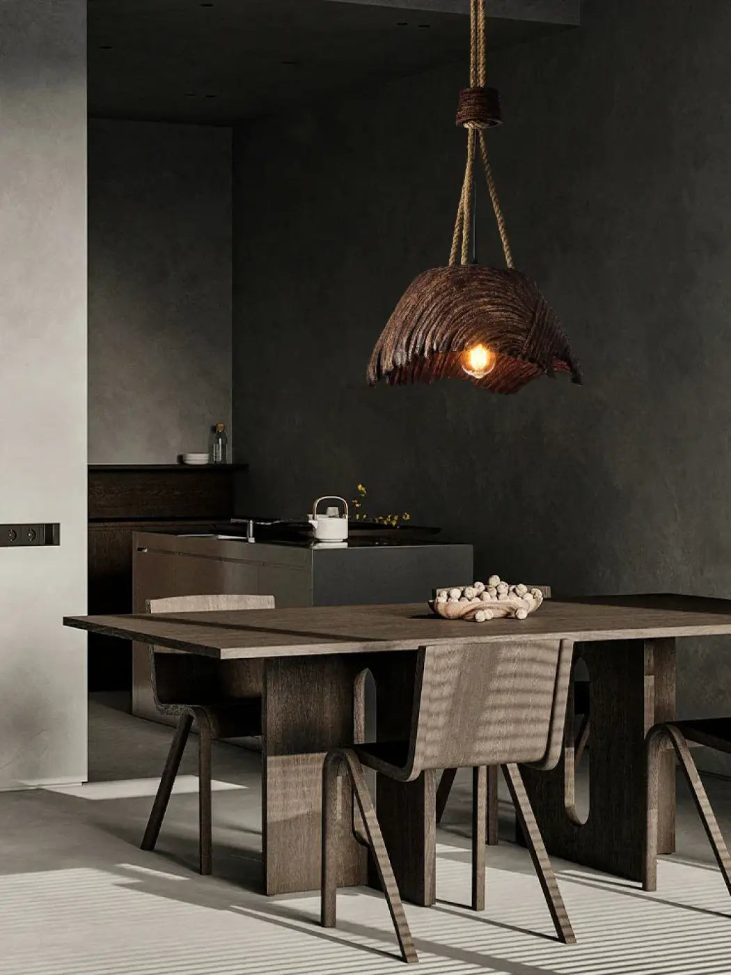 Suspension Luminaire de style rustique naturel et bohème

