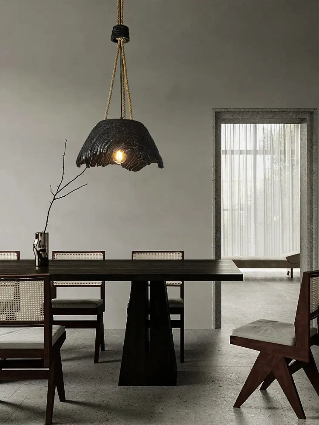 Suspension Luminaire de style rustique naturel et bohème

